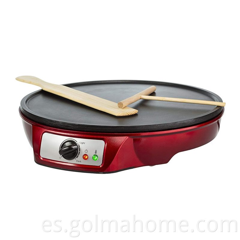 Profesional Electronic Electric Pan Pizza Pizza PANCAke y crepe Maker en 110V 600W 800W 1000W 2200 W Non-St No Stick Mini